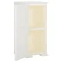 Kleiderschrank aus Kunststoff im Design aus weißem Angoraholz, 40 x 43 x 85,5 cm von vidaXL, Schließfächer und Lagerschränke ...