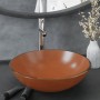 Lavabo de baño grifo y desagüe de empuje vidrio templado marrón von , Sinkt - Ref: Foro24-3098458, Preis: 98,16 €, Rabatt: %