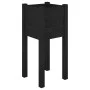 Solid black pine wood planter 31x31x70 cm by vidaXL, Pots and planters - Ref: Foro24-810787, Price: 24,61 €, Discount: %