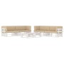 Muebles de palés 6 pzas y cojines madera pino impregnada blanco by , Garden sets - Ref: Foro24-3067000, Price: 755,98 €, Disc...