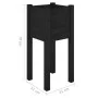 Solid black pine wood planter 31x31x70 cm by vidaXL, Pots and planters - Ref: Foro24-810787, Price: 24,61 €, Discount: %