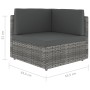 Juego muebles de jardín 4 pzas y cojines ratán sintético gris by , Garden sets - Ref: Foro24-3067170, Price: 429,43 €, Discou...