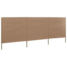 Comprar Paravientos de playa de 3 paneles de tela