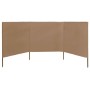 Paravientos de playa de 3 paneles de tela 400x120 cm gris topo | Foro24.es | Tu tienda online para hogar, jardín y más Foro24.es