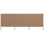 Paravientos de playa de 3 paneles de tela 400x120 cm gris topo | Foro24.es | Tu tienda online para hogar, jardín y más Foro24.es