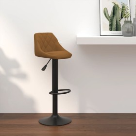 Taburete de cocina de terciopelo marrón by , Kitchen stools - Ref: Foro24-335336, Price: 70,97 €, Discount: %