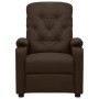 Sillón reclinable de cuero sintético marrón by , Armchairs - Ref: Foro24-339123, Price: 211,36 €, Discount: %