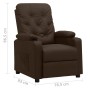 Sillón reclinable de cuero sintético marrón by , Armchairs - Ref: Foro24-339123, Price: 211,36 €, Discount: %