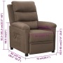 Sillón reclinable de tela gris taupe | Foro24.es | Tu tienda online para hogar, jardín y más Foro24.es