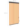 Estor enrollable de exterior blanco y naranja 80x250 cm von , Jalousien und Jalousien - Ref: Foro24-145951, Preis: 43,69 €, R...