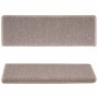 Alfombras de peldaños de escalera 15 uds marrón claro 65x21x4cm by , Stair mats - Ref: Foro24-134569, Price: 87,82 €, Discoun...