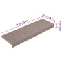 Alfombras de peldaños de escalera 15 uds marrón claro 65x21x4cm by , Stair mats - Ref: Foro24-134569, Price: 87,82 €, Discoun...