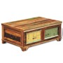 Mesa de centro vintage con almacenaje madera reciclada | Foro24.es | Tu tienda online para hogar, jardín y más Foro24.es