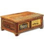 Mesa de centro vintage con almacenaje madera reciclada | Foro24.es | Tu tienda online para hogar, jardín y más Foro24.es