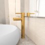 Grifo mezclador de cuarto de baño dorado 12x30 cm von , Wasserhähne - Ref: Foro24-149089, Preis: 54,86 €, Rabatt: %