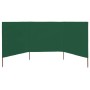 Paravientos de playa de 3 paneles de tela 400x120 cm verde | Foro24.es | Tu tienda online para hogar, jardín y más Foro24.es