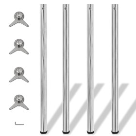 4 Patas de mesa ajustables en alturas 1100 mm