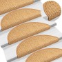 Alfombrillas autoadhesivas sisal 15 uds color sisal 56x17x3 cm by , Stair mats - Ref: Foro24-326865, Price: 93,74 €, Discount: %