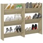 Zapateros de pared 2 uds contrachapada roble Sonoma 60x18x90 cm by , Shoe racks and shoe organizers - Ref: Foro24-806766, Pri...