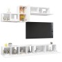Set de muebles de salón TV 6 piezas madera de ingeniería blanco von , TV-Möbel - Ref: Foro24-3078730, Preis: 232,11 €, Rabatt: %