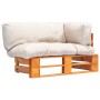 Sofá de jardín de palets con cojines color arena madera de pino von , Outdoor-Sofas - Ref: Foro24-277446, Preis: 147,28 €, Ra...