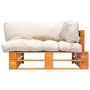 Sofá de jardín de palets con cojines color arena madera de pino von , Outdoor-Sofas - Ref: Foro24-277446, Preis: 147,28 €, Ra...