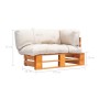 Sofá de jardín de palets con cojines color arena madera de pino von , Outdoor-Sofas - Ref: Foro24-277446, Preis: 147,28 €, Ra...