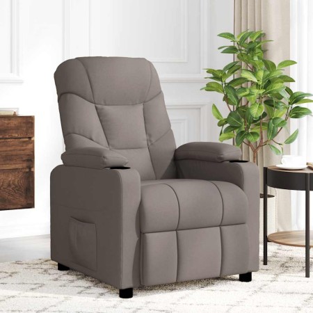 Sillón de masaje reclinable de tela gris taupé | Foro24.es | Tu tienda online para hogar, jardín y más Foro24.es