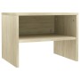 Mesita de noche madera contrachapada roble sonoma 40x30x30 cm by , Nightstands - Ref: Foro24-800069, Price: 31,75 €, Discount: %