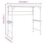 Gazebo with anthracite gray roof 220x110x200 cm by vidaXL, Tents and gazebos - Ref: Foro24-318533, Price: 222,46 €, Discount: %