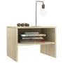 Mesita de noche madera contrachapada roble sonoma 40x30x30 cm by , Nightstands - Ref: Foro24-800069, Price: 31,75 €, Discount: %