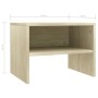 Mesita de noche madera contrachapada roble sonoma 40x30x30 cm by , Nightstands - Ref: Foro24-800069, Price: 31,75 €, Discount: %