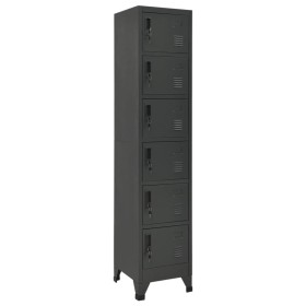 Taquilla de acero gris antracita 38x40x180 cm by , Lockers and storage cabinets - Ref: Foro24-339795, Price: 193,33 €, Discou...