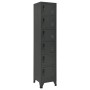 Taquilla de acero gris antracita 38x40x180 cm by , Lockers and storage cabinets - Ref: Foro24-339795, Price: 193,33 €, Discou...