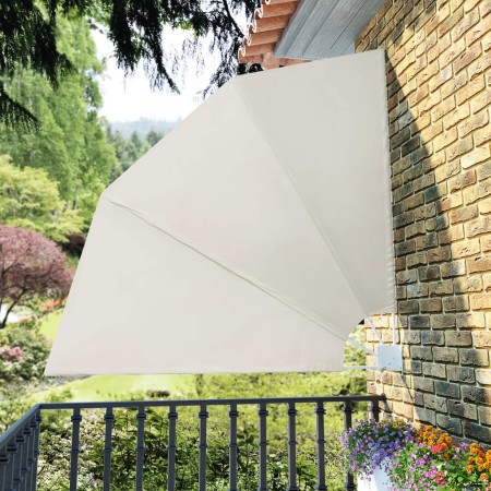 Toldo lateral plegable de balcón color crema 210x210 cm | Foro24.es | Tu tienda online para hogar, jardín y más Foro24.es