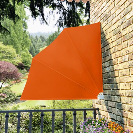 Toldo lateral plegable de balcón color terracota 140x140 cm by , Umbrellas - Ref: Foro24-41581, Price: 30,08 €, Discount: %