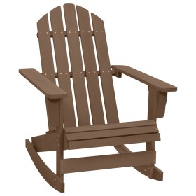 Mecedora de jardín de madera marrón by , Garden chairs - Ref: Foro24-45705, Price: 90,21 €, Discount: %