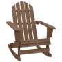 Mecedora de jardín de madera marrón by , Garden chairs - Ref: Foro24-45705, Price: 90,21 €, Discount: %