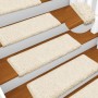 Alfombras de peldaños de escalera 15 uds blanco 65x21x4 cm by , Stair mats - Ref: Foro24-134581, Price: 95,63 €, Discount: %