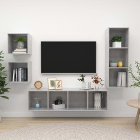 Comprar Set de muebles de salón 4 pzas madera