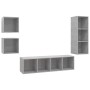 Set de muebles de salón 4 pzas madera ingeniería gris hormigón | Foro24.es | Tu tienda online para hogar, jardín y más Foro24.es