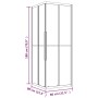 Cabina de ducha ESG semiesmerilado negro 80x80x180 cm von , Duschtüren - Ref: Foro24-151853, Preis: 297,73 €, Rabatt: %