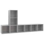 Set de muebles de salón 3 pzas madera ingeniería gris hormigón de , Muebles TV - Ref: Foro24-3079830, Precio: 131,24 €, Descu...