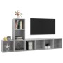 Set de muebles de salón 3 pzas madera ingeniería gris hormigón de , Muebles TV - Ref: Foro24-3079830, Precio: 131,24 €, Descu...