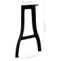 Patas de mesa de comedor en A hierro fundido 2 unidades by , Table legs - Ref: Foro24-245420, Price: 205,54 €, Discount: %