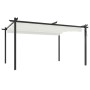 Garden gazebo with cream-colored retractable roof 4x3 m by vidaXL, Tents and gazebos - Ref: Foro24-318537, Price: 480,77 €, D...