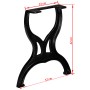 Patas de banco estructura en X 2 uds hierro fundido by , Table legs - Ref: Foro24-245434, Price: 82,99 €, Discount: %