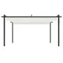 Cenador de jardín con techo retráctil color crema 4x3 m de vidaXL, Carpas y cenadores - Ref: Foro24-318537, Precio: 509,91 €,...