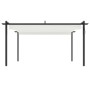 Garden gazebo with cream-colored retractable roof 4x3 m by vidaXL, Tents and gazebos - Ref: Foro24-318537, Price: 480,77 €, D...