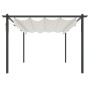 Garden gazebo with cream-colored retractable roof 4x3 m by vidaXL, Tents and gazebos - Ref: Foro24-318537, Price: 480,77 €, D...
